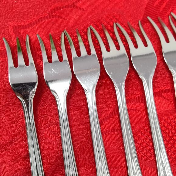 12X Royal Household Stainless 18-0 - Cocktail Seafood Shrimp Forks - Picture 11 of 14